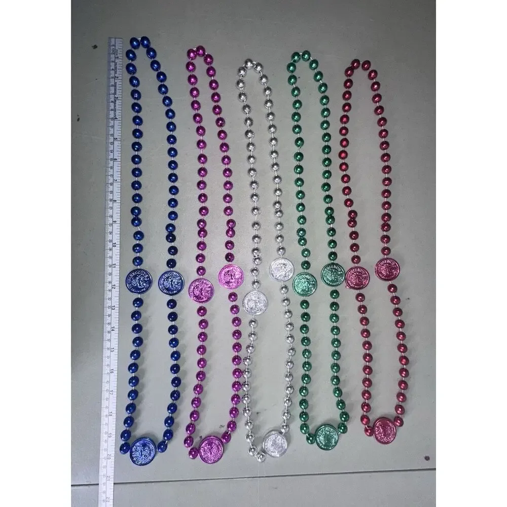 Vintage Multicolor Bacchus Beads from Mardi Gras Parade in New Orleans Box 4